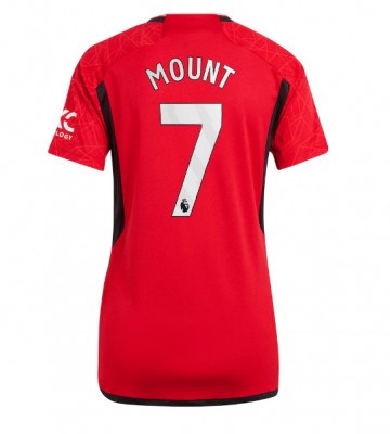 Manchester United Mason Mount #7 Primera Equipación Mujer 2023-24 Manga Corta